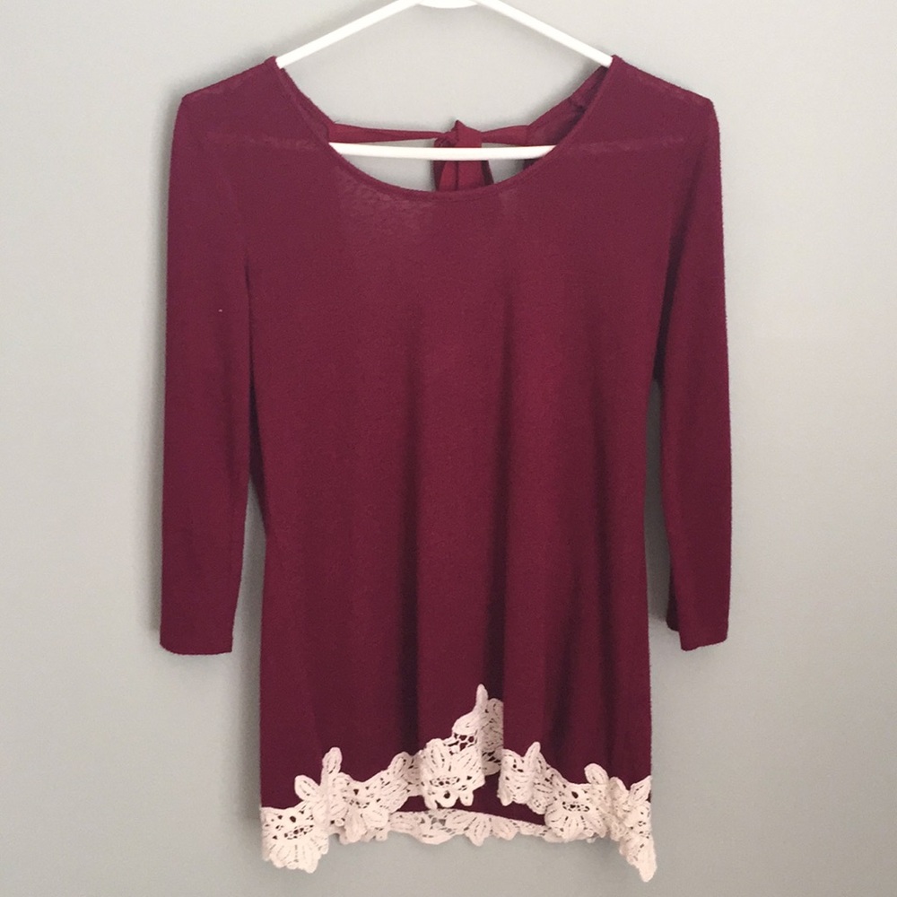 Maroon blouse